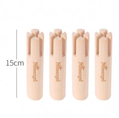 Niteangel Set of Beech Stilts for Elevating & Safely Setting Multi-Chamber Series Maze House