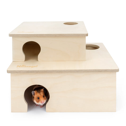Niteangel 3-Chamber Hideout For Hamsters & Mice