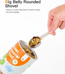 Niteangel Hamster Food Scoop - Stainless Steel Measuring Scoop for Dwarf Syrian Hamsters Gerbils Mice Degus or Other Similar-Sized Small Pets