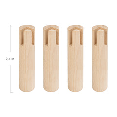 Niteangel Set of Beech Stilts for Elevating & Safely Setting Multi-Chamber Series Maze House