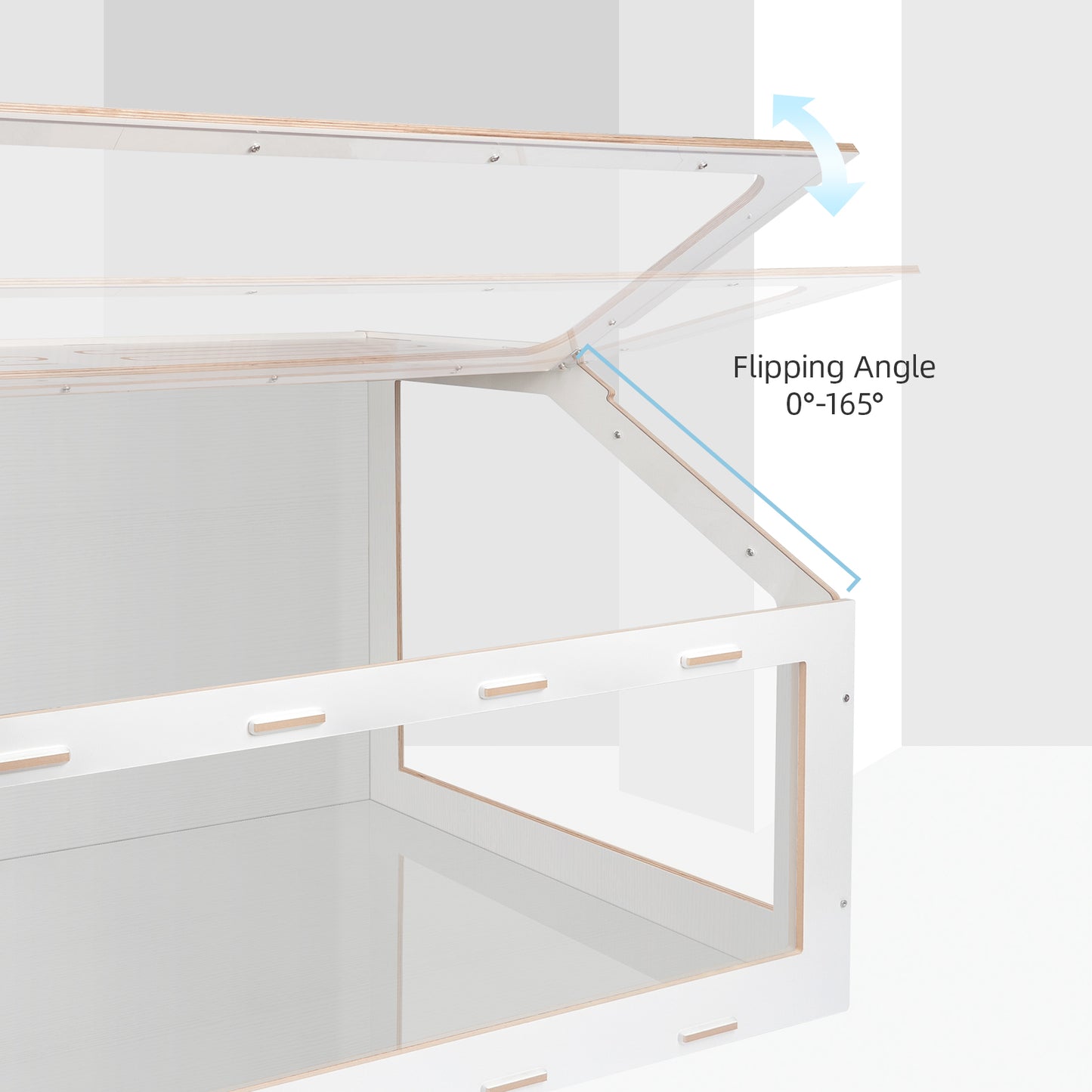 Niteangel Vista Hamster Cage W/ Oblique Opening - MDF Aspen Small Animal Cage