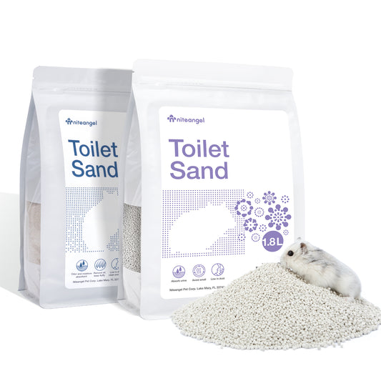 Niteangel Training Litter Potty Sand - Hamster Sand Bath for Syrian Dwarf Hamsters Gerbils Mice Lemming Degus or Other Small-Sized Pets