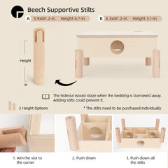 Niteangel Multi-Chamber Hamster House Maze: Multi-Room Hideouts & Tunnel Exploring Toys〔6-Room〕