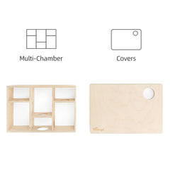 Niteangel Multi-Chamber Hamster House Maze: Multi-Room Hideouts & Tunnel Exploring Toys〔6-Room〕