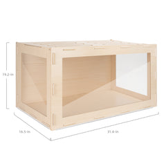 Niteangel Bigger World - MDF Aspen Terrarium for Hamster Gerbils Mice Lemming Degus or Other Small-Sized Pets