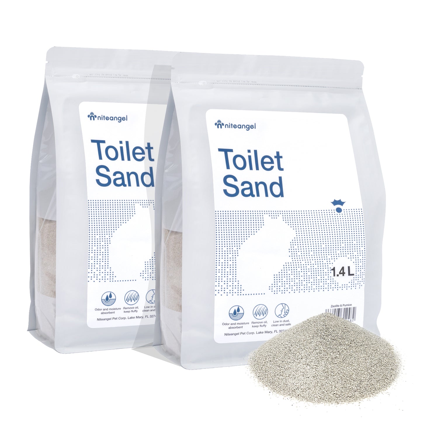 Niteangel Training Litter Potty Sand - Hamster Sand Bath for Syrian Dwarf Hamsters Gerbils Mice Lemming Degus or Other Small-Sized Pets