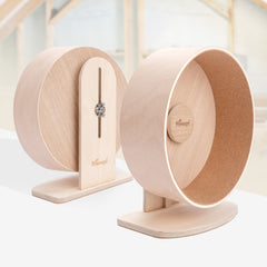 Niteangel Wooden Hamster Exercise Wheel:- Silent Hamster Running Wheel for Hamsters Gerbil Mice and Other Similar-Sized Small Pets