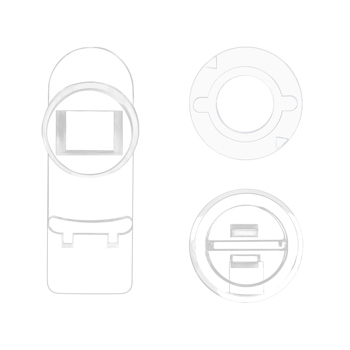 Niteangel Stacker Hamster Cage Accessories - Stacker Cage Wheels or Stacking Holders or Replacement Glass Board for Hamster Gerbil Mice Degu Or Other Small-Sized Pet (Door Lockers Set)