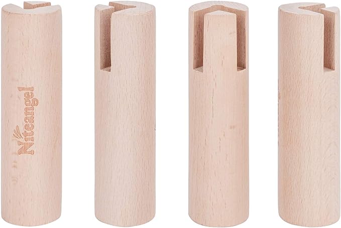Niteangel Set of Beech Stilts for Elevating & Safely Setting Multi-Chamber Series Maze House
