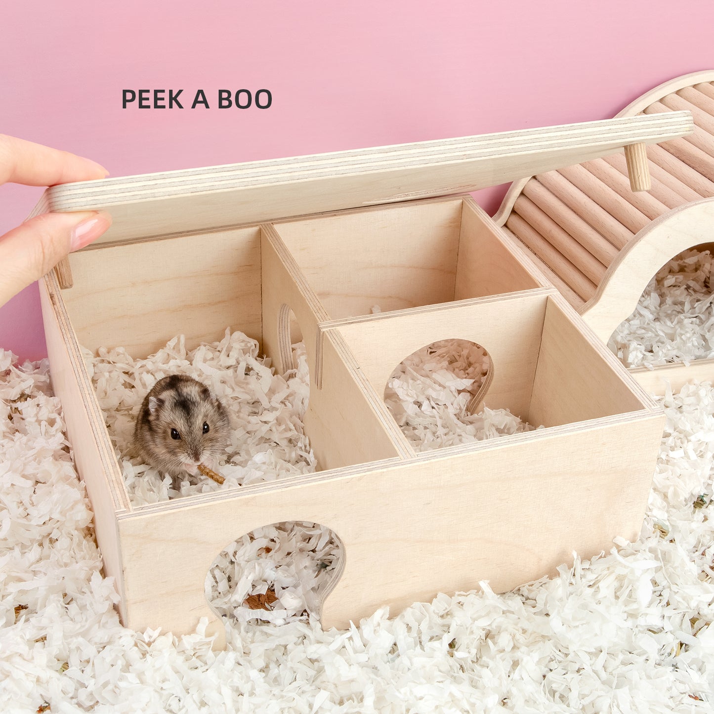 Niteangel 3-Chamber Hideout For Hamsters & Mice