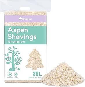 Niteangel Small Animal Aspen Bedding: - for Syrian Dwarf Hamster Gerbil Mice Lemming Degu or Other Small Pets
