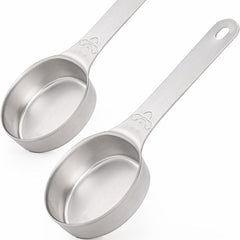 Niteangel Hamster Food Scoop - Stainless Steel Measuring Scoop for Dwarf Syrian Hamsters Gerbils Mice Degus or Other Similar-Sized Small Pets