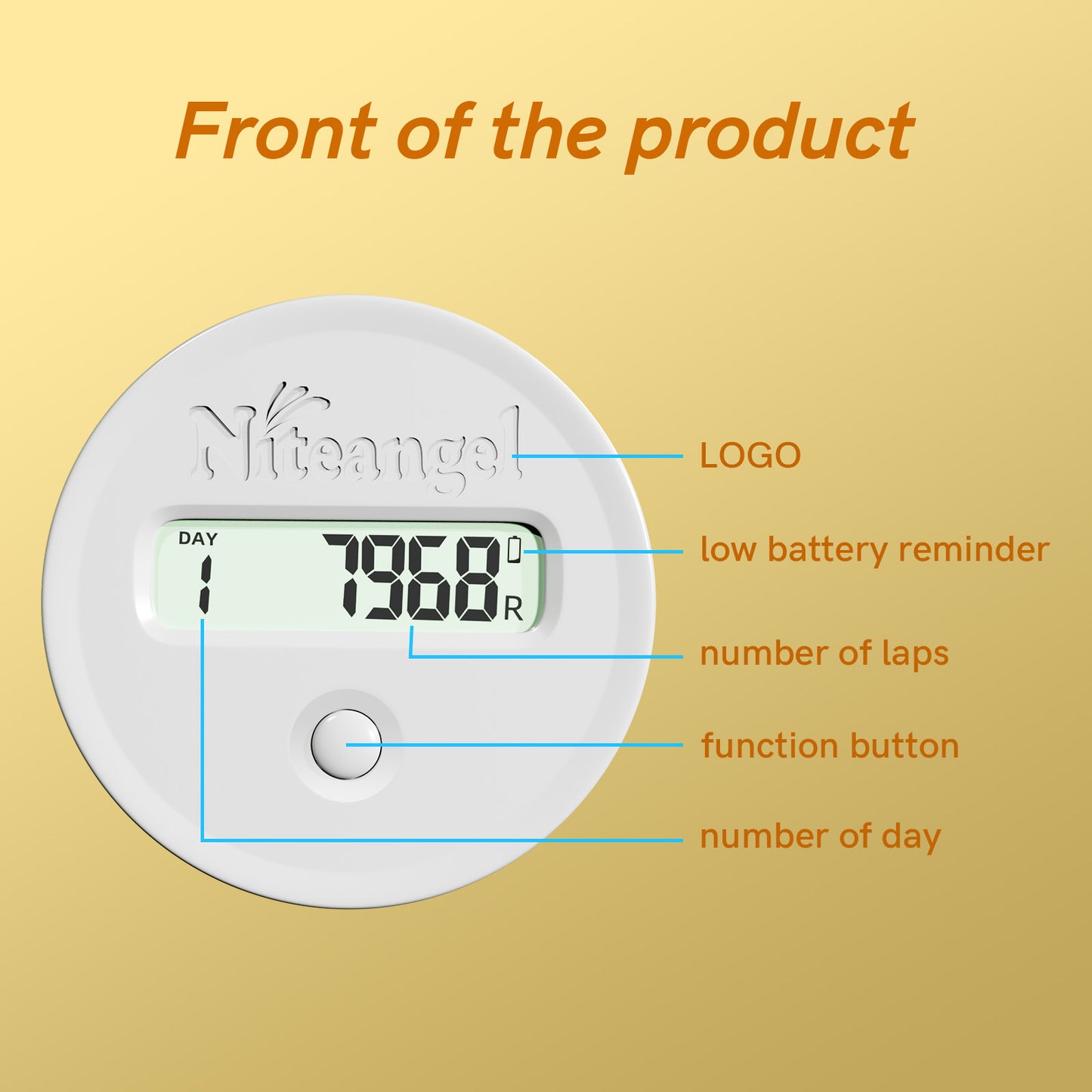 Niteangel Accurately Hamster Wheel Pedometer- Small Animal Step Counter