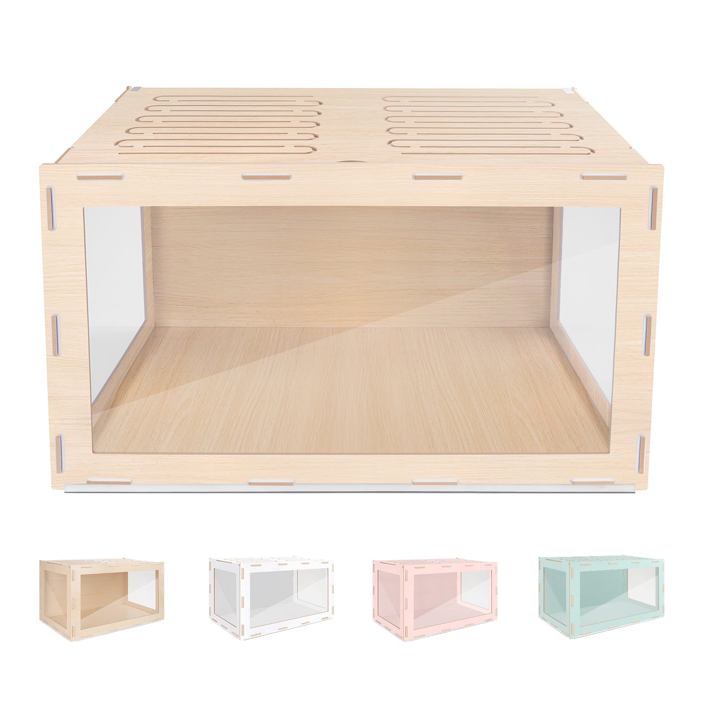 Niteangel Bigger World - MDF Aspen Terrarium for Hamster Gerbils Mice Lemming Degus or Other Small-Sized Pets