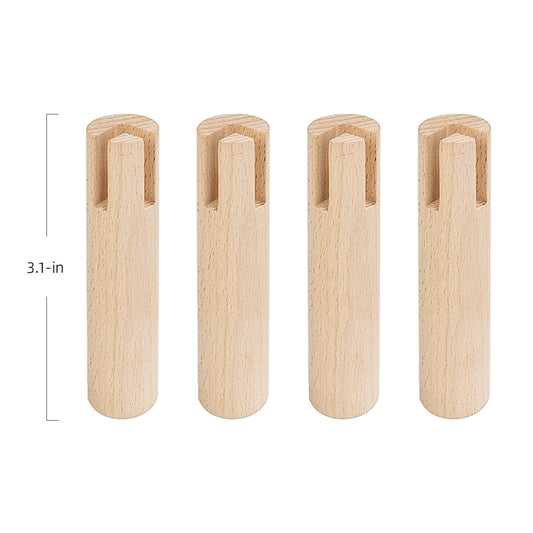 Niteangel Set of Beech Stilts for Elevating & Safely Setting Multi-Chamber Series Maze House