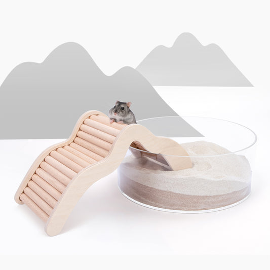 Niteangel Hamster Climbing Bridge Ladder for Hamster Aryclic SandBath Box or Other Small-Sized Pets