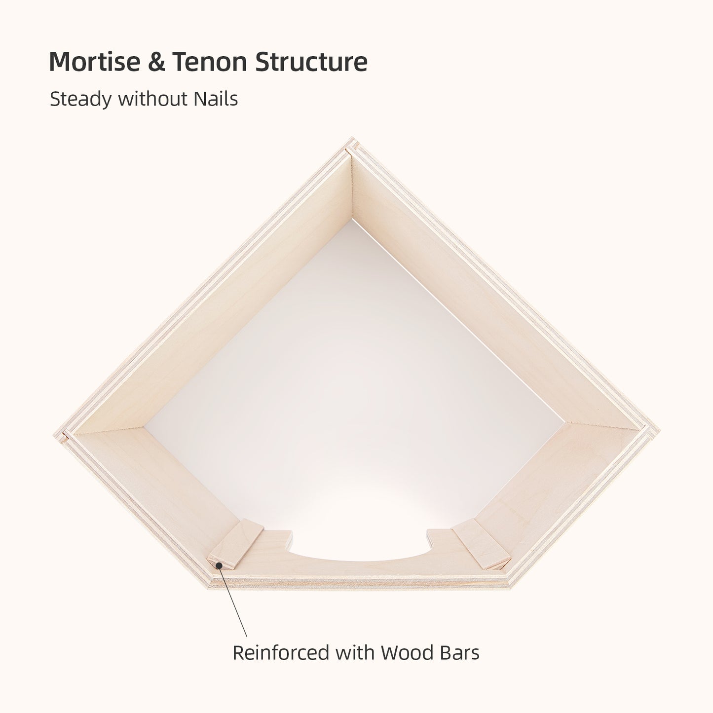 Niteangel Birch Chamber-Maze Hamster Hideout〔Triangle-Shaped Hamster Hut〕