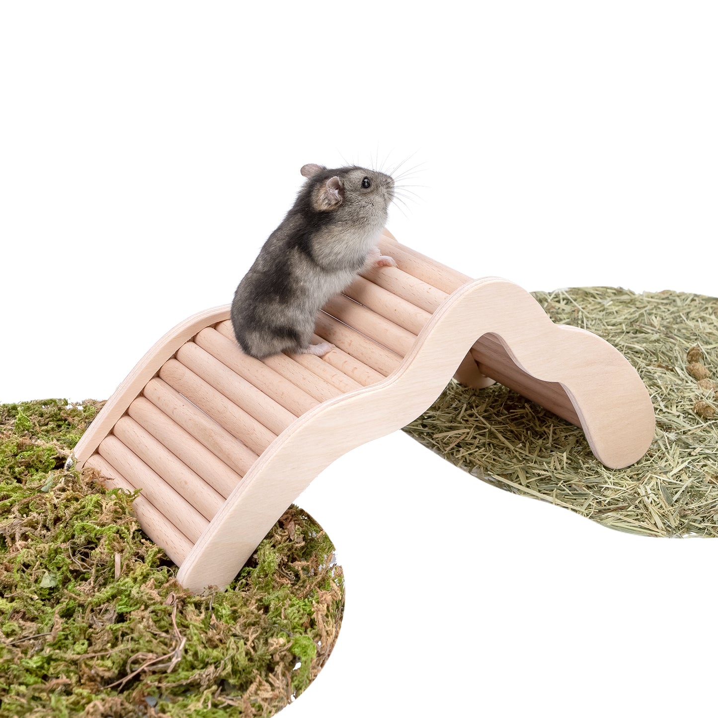 Niteangel Hamster Climbing Bridge Ladder for Hamster Aryclic SandBath Box or Other Small-Sized Pets