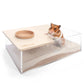 Niteangel Small Animal Sand-Bath Box - Acrylic Critter's Sand Bath Shower Room & Digging Sand Container〔Rectangle〕