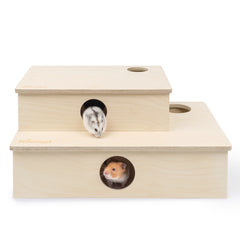 Niteangel Multi-Chamber Hamster House Maze: Multi-Room Hideouts & Tunnel Exploring Toys〔6-Room〕