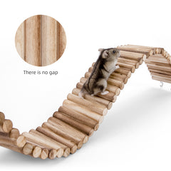Niteangel Hamster Suspension Bridge Toy - Long Climbing Ladder