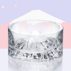 Niteangel Hamster Feeding & Water Bowls- Mount Fuji Series Glass Drinking Bowls for Dwarf Syrian Hamsters Gerbils Mice Rats or Other Similar-Sized Small Pets