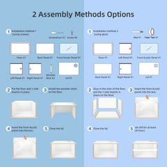 Niteangel Visible Hamster Digging Box for Syrian Dwarf Roborovski Campbell Hamsters Gerbils Mice Lemmings Degus or Other Small-Sized Pets