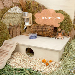 Niteangel Multi-Chamber Hamster House Maze: Multi-Room Hideouts & Tunnel Exploring Toys〔6-Room〕