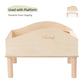 Niteangel Large Wooden Sand Bath with Hideout and Food Bowl for Hamsters