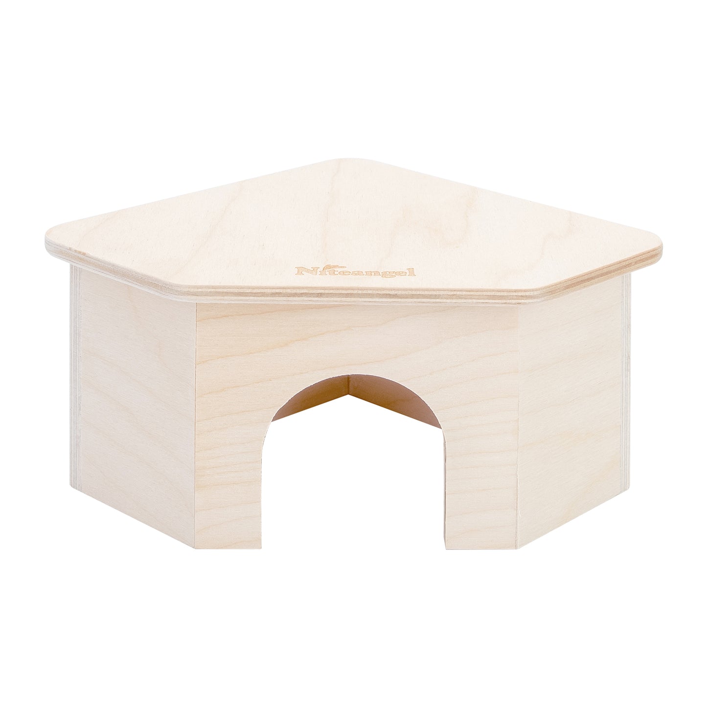 Niteangel Birch Chamber-Maze Hamster Hideout〔Triangle-Shaped Hamster Hut〕