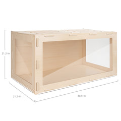 Niteangel Bigger World - MDF Aspen Terrarium for Hamster Gerbils Mice Lemming Degus or Other Small-Sized Pets