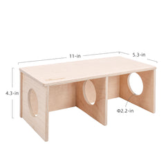 Niteangel Hamster Secret Peep Shed 2-Chamber Hideout & Tunnel Exploring Toys