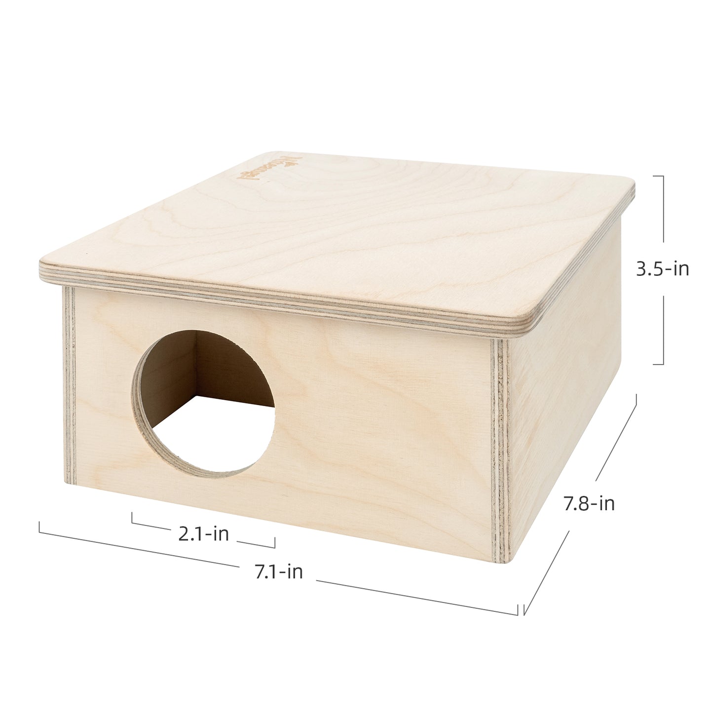 Niteangel Birch Chamber-Maze Hamster Hideout - Small Pets Woodland House Habitats Decor