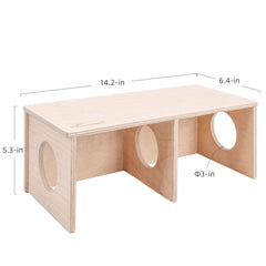 Niteangel Hamster Secret Peep Shed 2-Chamber Hideout & Tunnel Exploring Toys